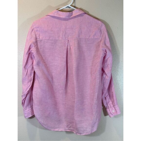 Grayson “The Hero” 100% Linen Button Down Collared Shirt Women’s Size XS - Picture 3 of 9